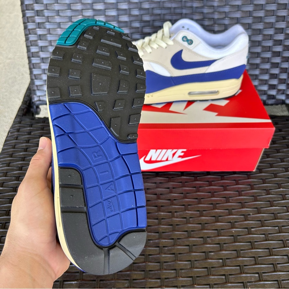 NIKE AIR MAX 1 ATHLETIC DEPARTMENT MIDNIGHT NAVY - MENS 8.5 / WOMENS 10 - Picture 5 of 5